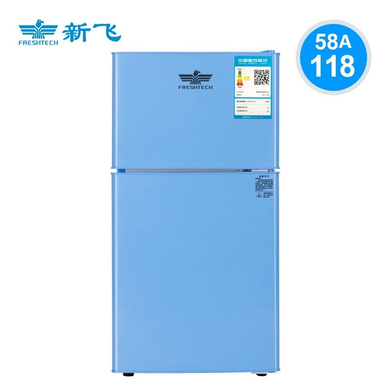220V 55L 58L 98L 108L Small Réfrigérateur Tw - Door Freezer Single Double and Three-Door Energy-Saving Home Réfrigérateur