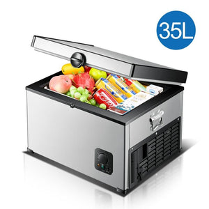 35L Vehicle Réfrigérateur Compressor Refrigeration Mini Réfrigérateur Refrigerating And Freezing Mini Cooler 12V 24V Can Be Used