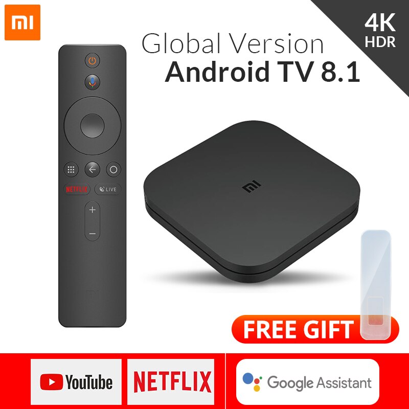Global Version Xiaomi Mi TV Box S Smart 4K Ultra HD 2G 8G Android 8.1 WiFi Google Cast Netflix Media Player IPTV Set top Box 4