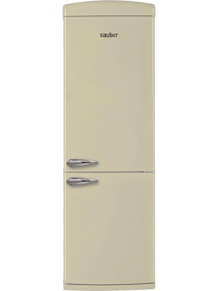 Réfrigérateur combi Sauber Scr190B A + High 190 Cm Wide 60 Cm soup cream