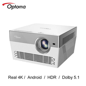 Optoma I5+ DLP Projector 4K 3840 * 2160 Real 4K LED Video Projecteur TVAndroid Wifi Bluetooth Beamer Home Theater UHL55 Upgrade