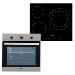 Plaque de cuisson à induction and Gaziniere BEKO BIE22101X+HIC63401T 65 L TouchControl Inox Steel NOIR